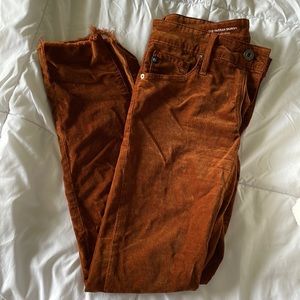 AG velvet corduroy pants